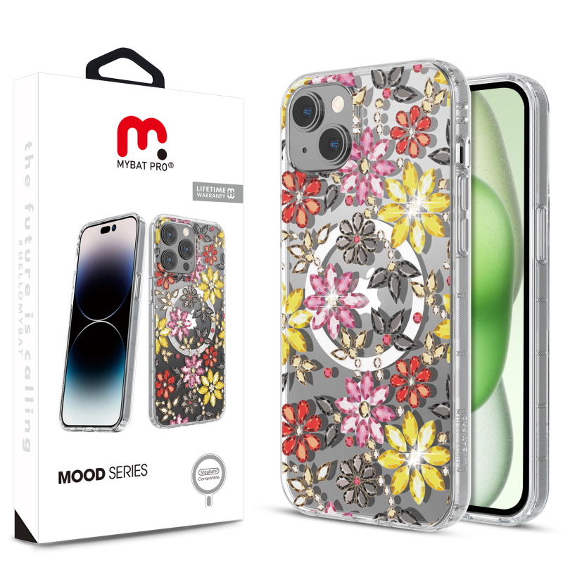 Picture of MyBat Pro Mood Series MagSafe Case (with Diamonds) for Apple iPhone 15 Plus (6.7) - Bedazzle