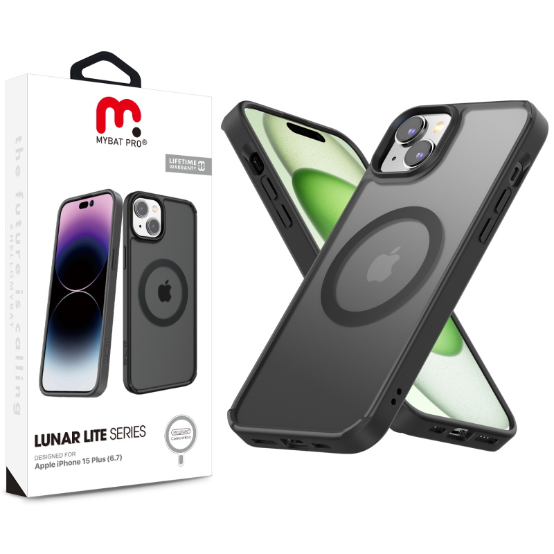 Picture of MyBat Pro Lunar Lite Series w/ MagSafe Case for Apple iPhone 15 Plus (6.7) - Smoke