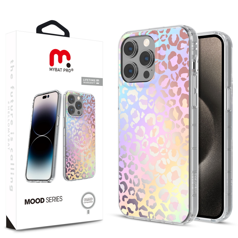 Picture of MyBat Pro Mood Series MagSafe Case for Apple iPhone 15 Pro (6.1) - Holographic Leopard