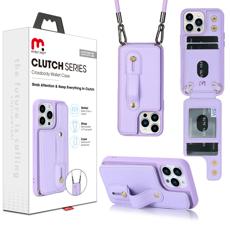 Picture of MyBat Pro Clutch Series Case for Apple iPhone 15 Pro (6.1) - Purple