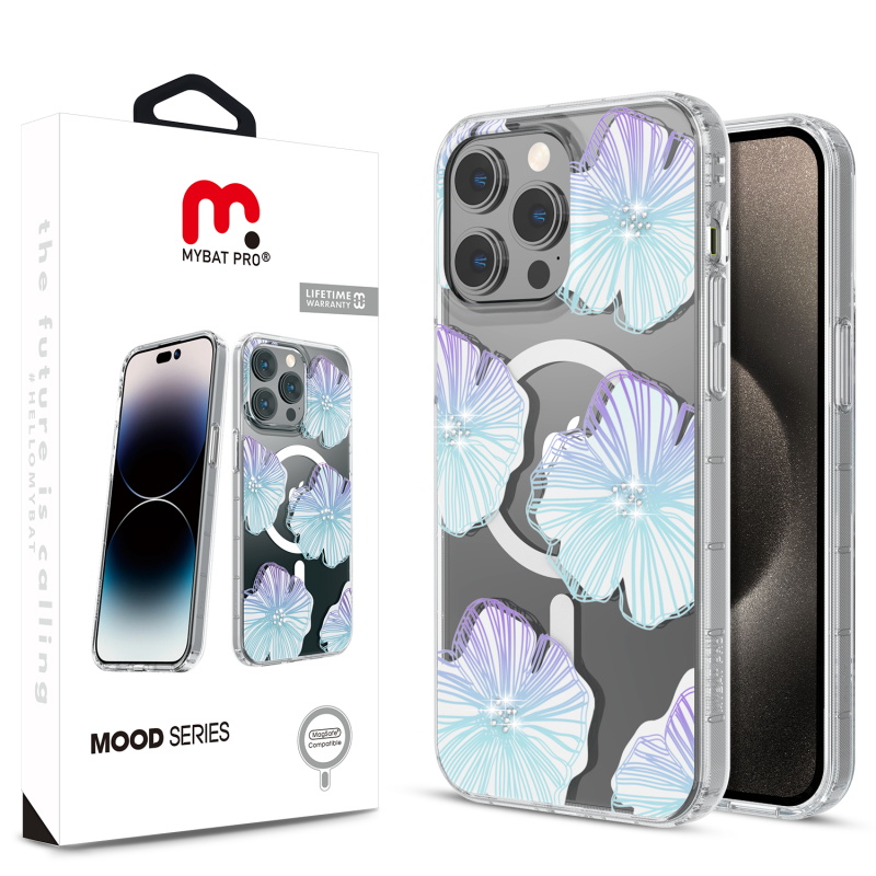 Picture of MyBat Pro Mood Series MagSafe Case (with Diamonds) for Apple iPhone 15 Pro Max (6.7) - Seashell