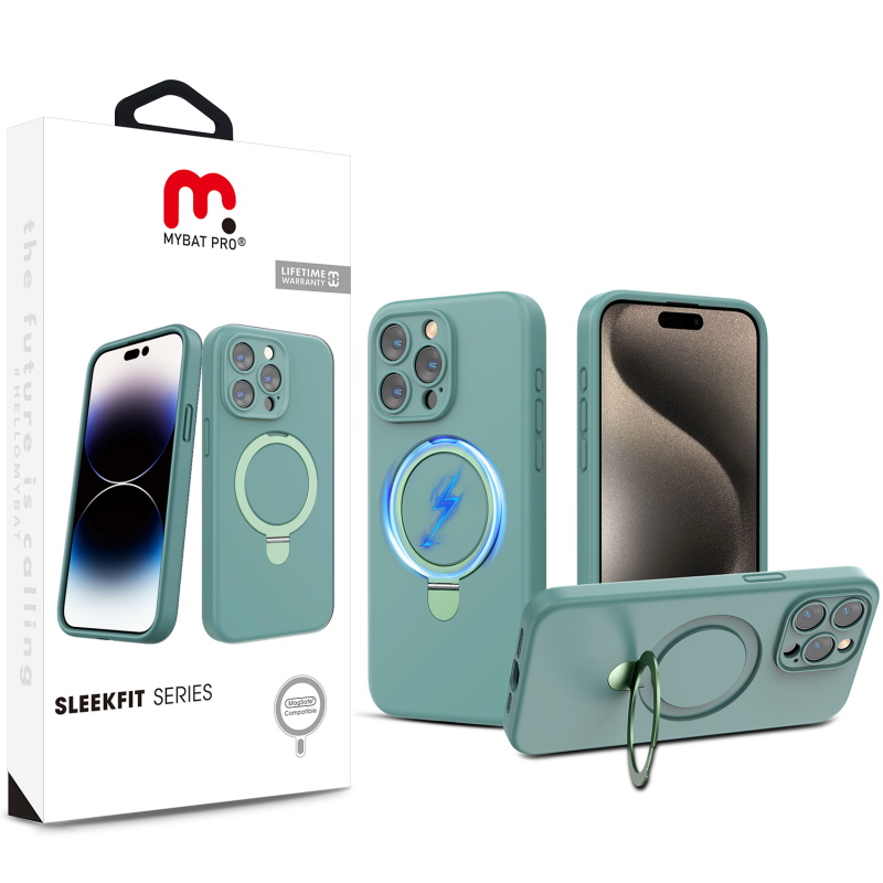 Picture of MyBat Pro SleekFit Series w/ MagSafe Case for Apple iPhone 15 Pro Max (6.7) - Green