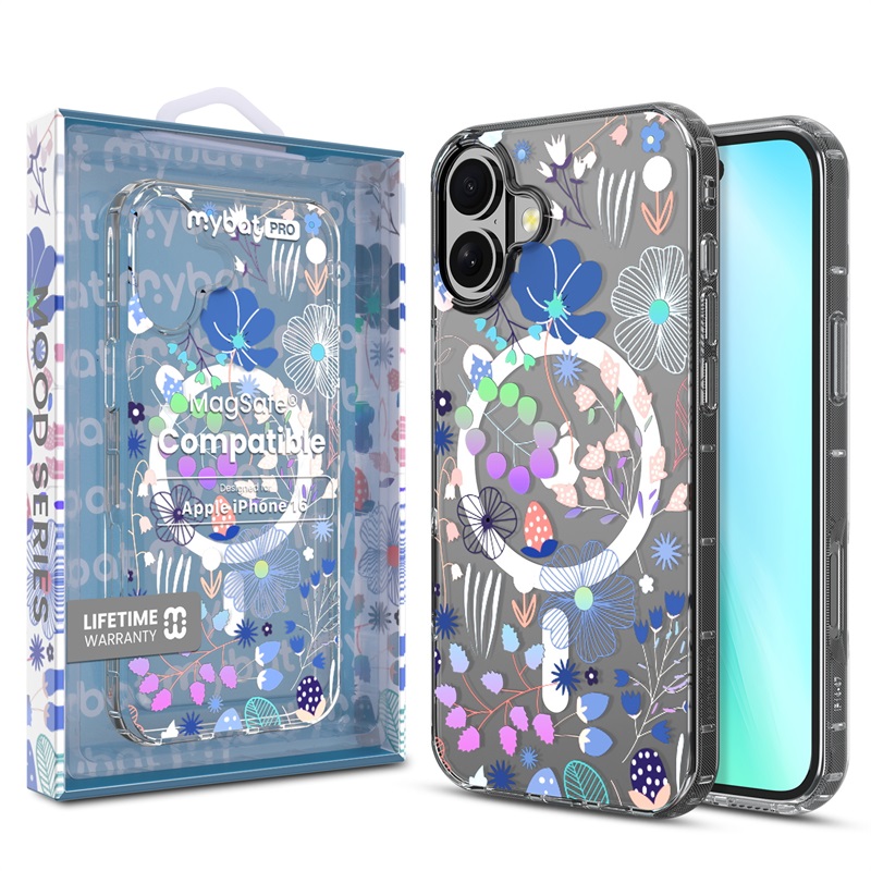 Picture of MyBat Pro Mood Series MagSafe Case for Apple iPhone 16 - Wildflowers