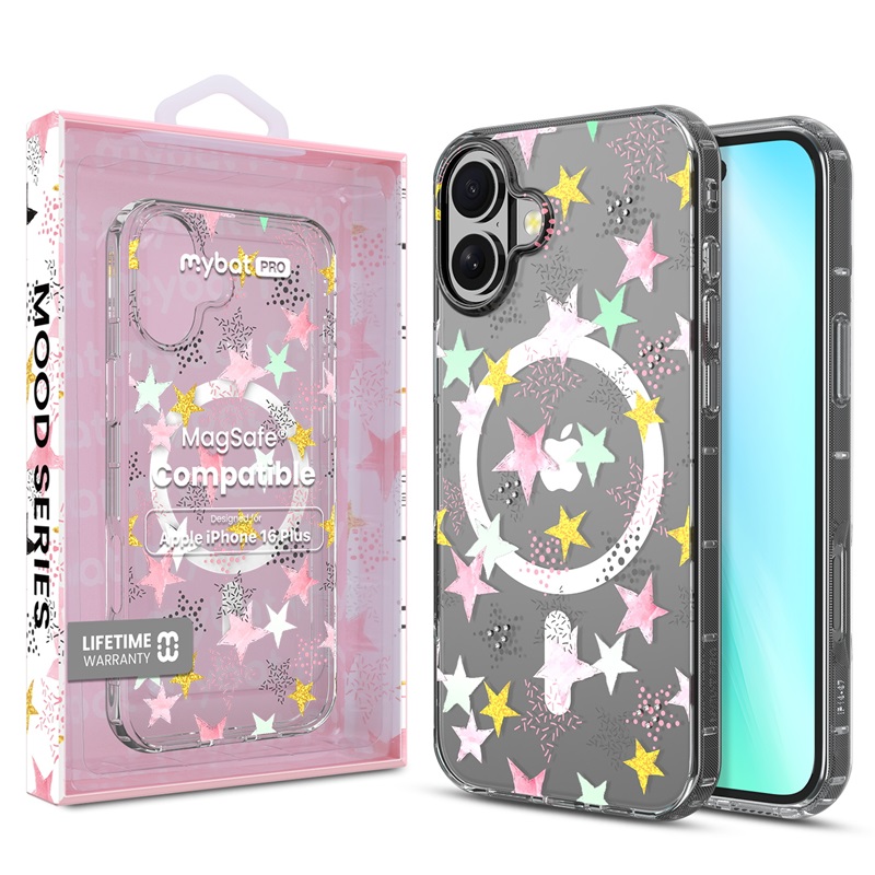 Picture of MyBat Pro Mood Series MagSafe Case (with Diamonds) for Apple iPhone 16 Plus - Starstruck