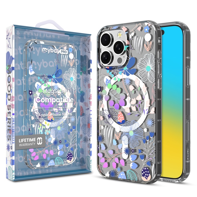 Picture of MyBat Pro Mood Series MagSafe Case for Apple iPhone 16 Pro - Wildflowers
