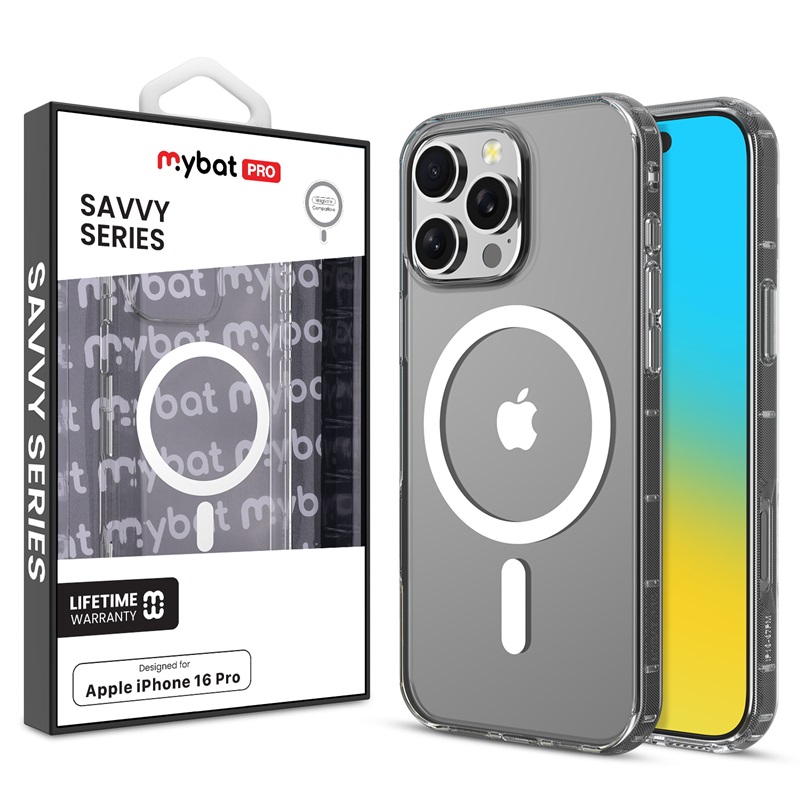 Picture of MyBat Pro Savvy Series MagSafe Case for Apple iPhone 16 Pro - Clear