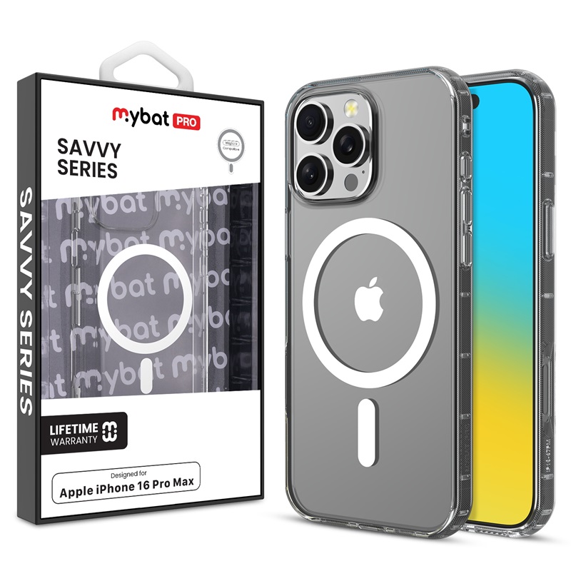 Picture of MyBat Pro Savvy Series MagSafe Case for Apple iPhone 16 Pro Max - Clear