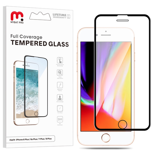 Picture of MyBat Pro Full Coverage Tempered Glass Screen Protector for Apple iPhone 8 Plus / 7 Plus - Clear