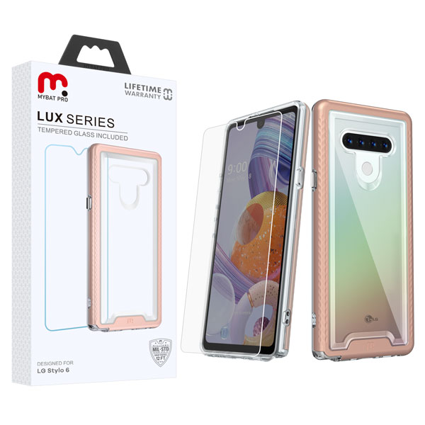 Picture of MyBat Pro Lux Series Case for LG Stylo 6 - Rose Gold