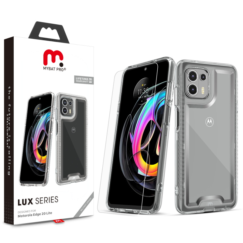 Picture of MyBat Pro Lux Series Case for Motorola Edge 20 Lite - Clear