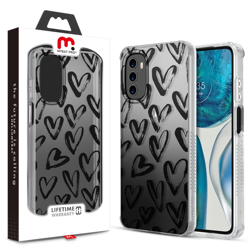 Picture of MyBat Pro Mood Series Case for Motorola  Moto G 5G (2022) - Black Hearts