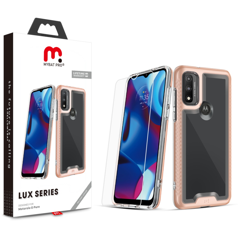Picture of MyBat Pro Lux Series Case for Motorola Moto G Pure - Rose Gold