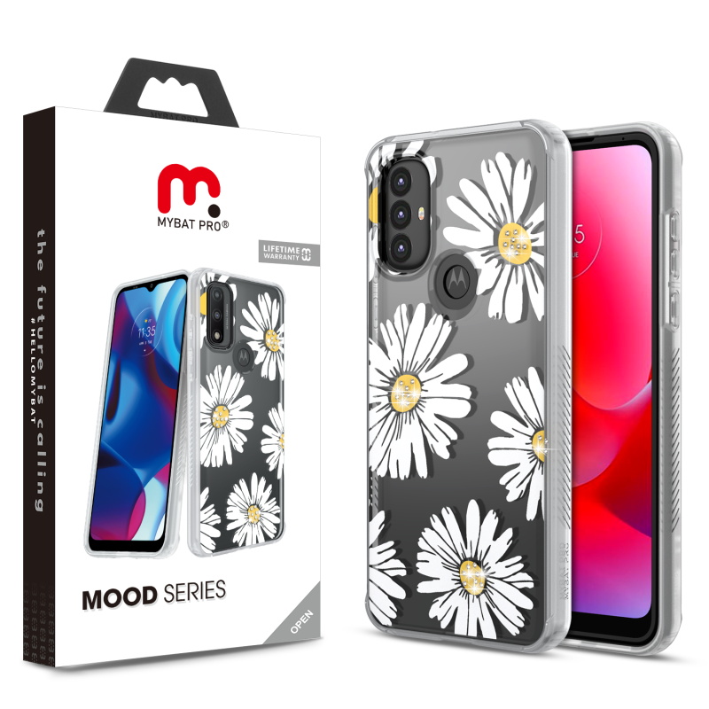 Picture of MyBat Pro Mood Diamond Series Case for Motorola Moto G Power (2022) - Happy Daisies