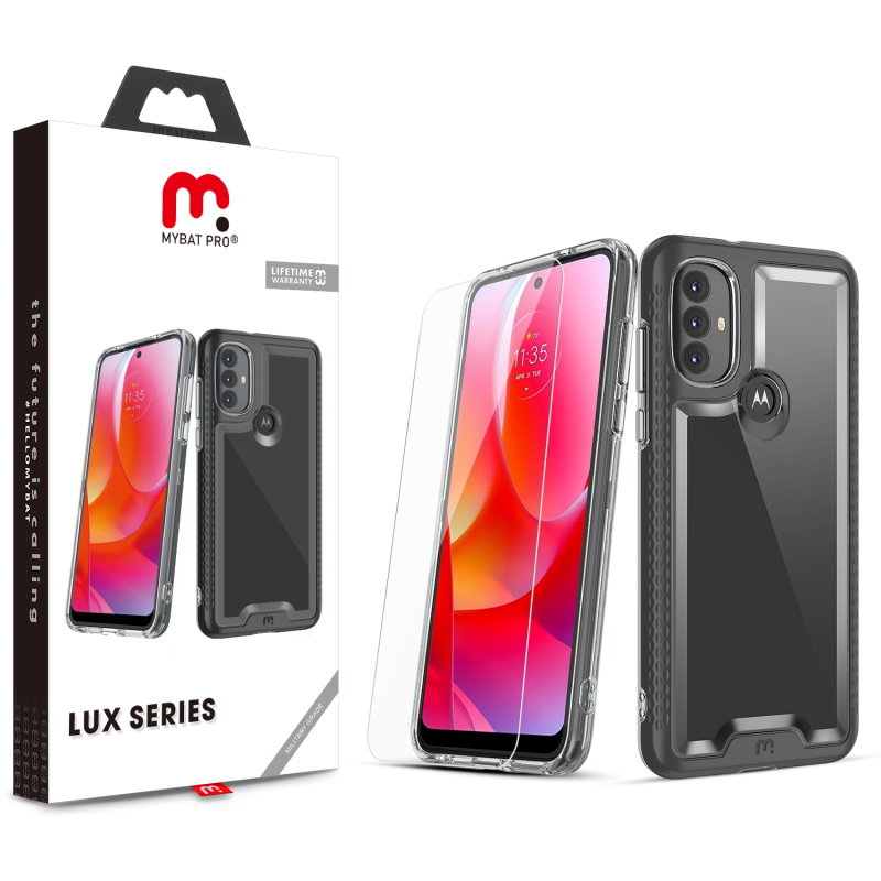 Picture of MyBat Pro Lux Series Case for Motorola Moto G Power (2022) - Black