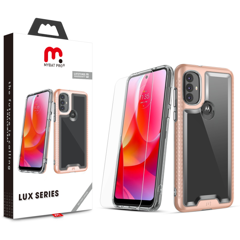Picture of MyBat Pro Lux Series Case for Motorola Moto G Power (2022) - Rose Gold