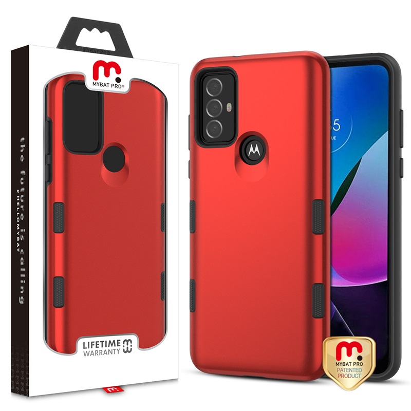 Picture of MyBat Pro TUFF Subs Series Case for Motorola Moto G Play (2023) - Red
