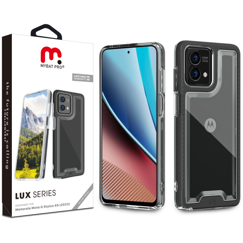 Picture of MyBat Pro Lux Series Case for Motorola Moto G Stylus 4G (2023) - Black