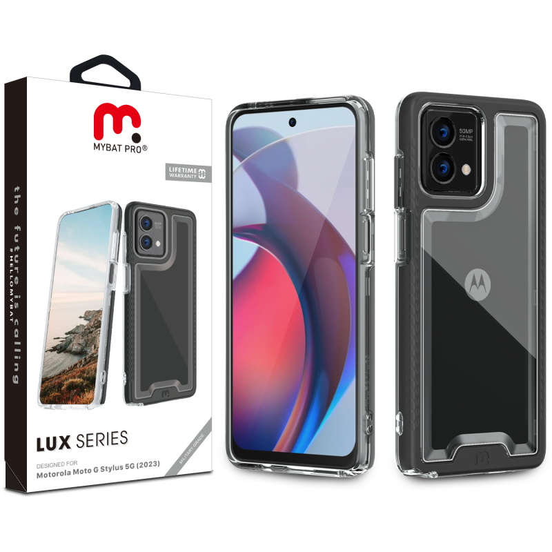 Picture of MyBat Pro Lux Series Case for Motorola Moto G Stylus 5G (2023) - Black