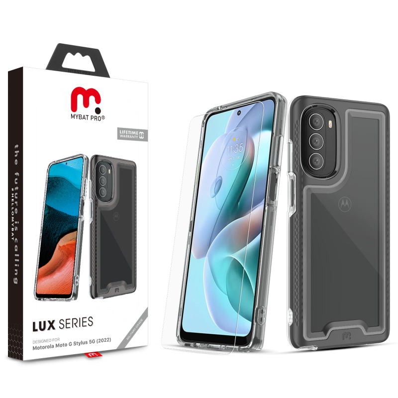 Picture of MyBat Pro Lux Series Case for Motorola Moto G Stylus 5G (2022) - Black