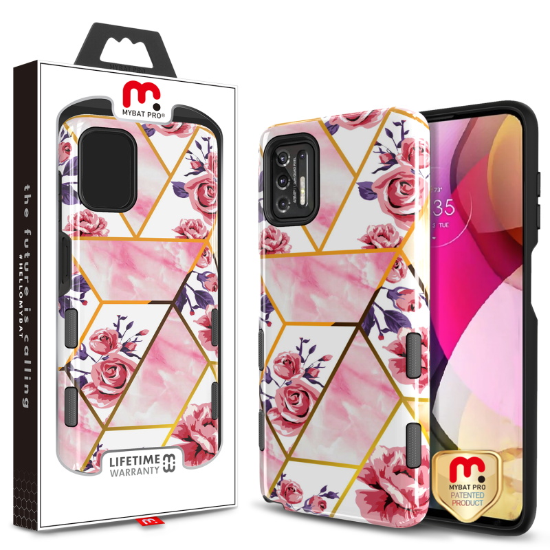 Picture of MyBat Pro Tuff Subs Series Case for Motorola Moto G Stylus (2021) - Rose Marble