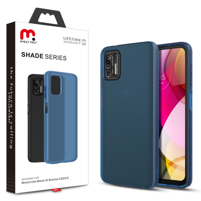 Picture of MyBat Pro Shade Series Case for Motorola Moto G Stylus (2021) - Cobalt