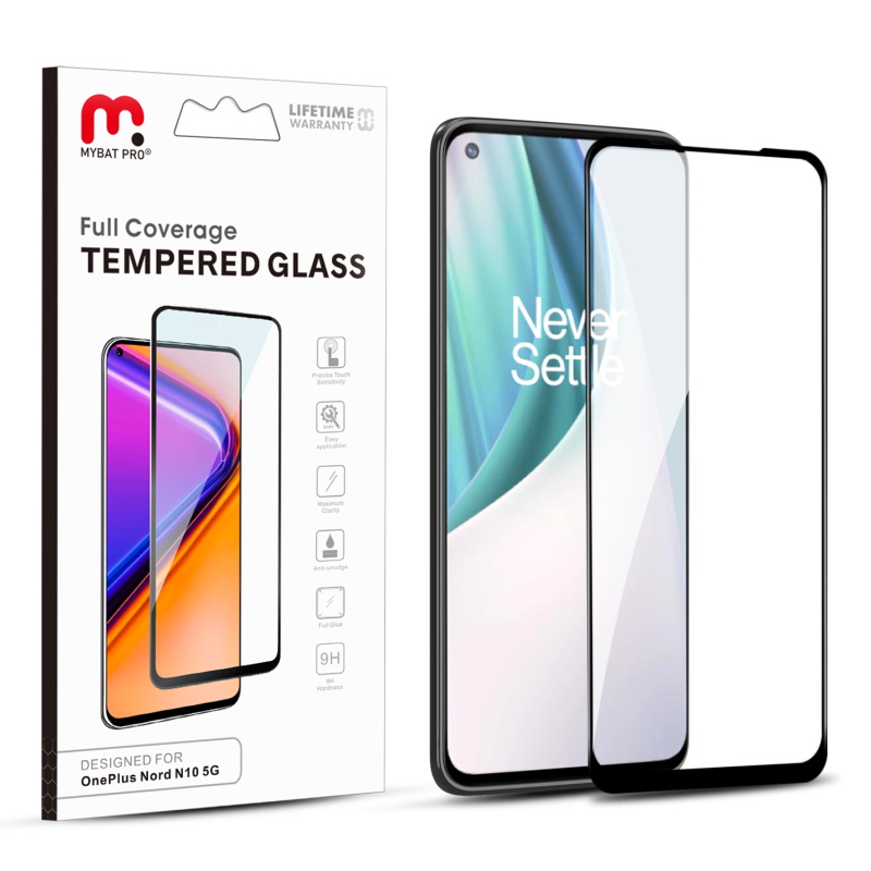 Picture of MyBat Pro Full Coverage Tempered Glass Screen Protector for OnePlus Nord N10 5G - Clear