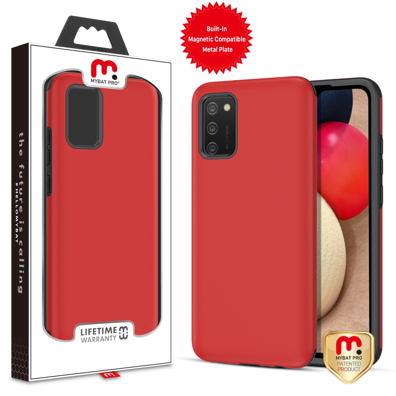 Picture of MyBat Pro Fuse Series Case for Samsung Galaxy A02s - Red
