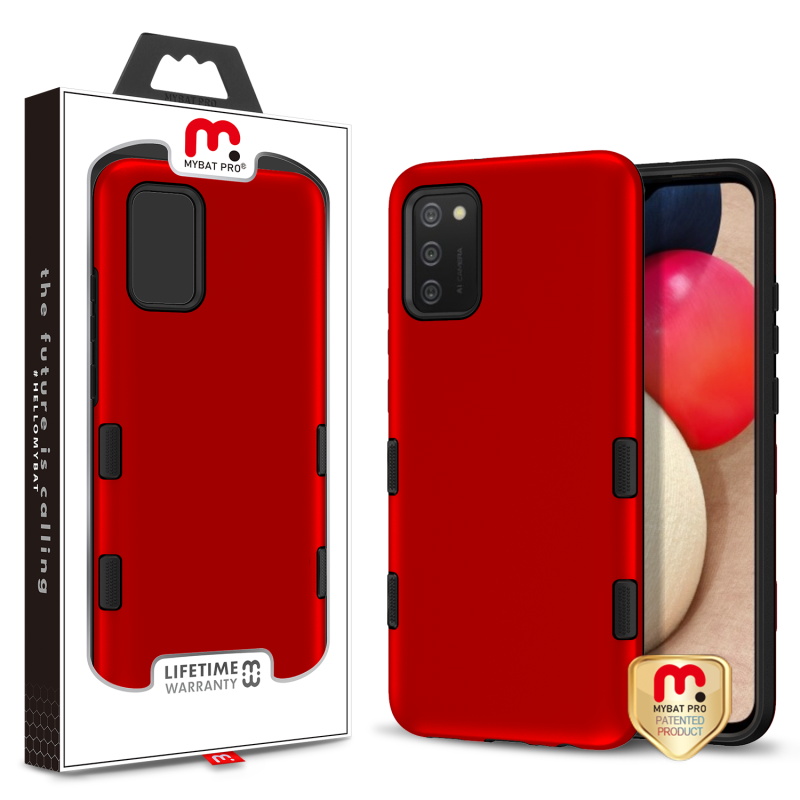 Picture of MyBat Pro Tuff Subs Series Case for Samsung Galaxy A02s - Red