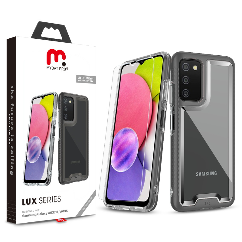 Picture of MyBat Pro Lux Series Case for Samsung Galaxy A03s - Black