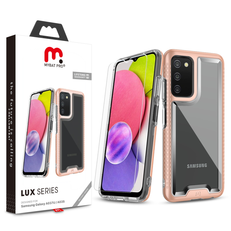 Picture of MyBat Pro Lux Series Case for Samsung Galaxy A03s - Rose Gold