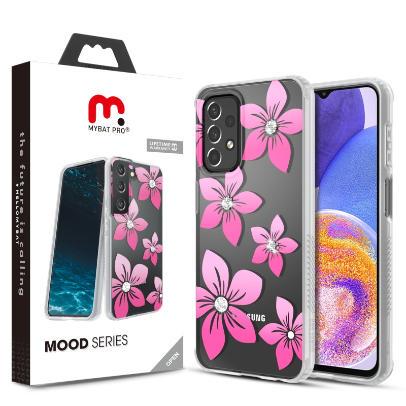 Picture of MyBat Pro Mood Series Case (with Diamonds) for Samsung Galaxy A23 5G - Blossom