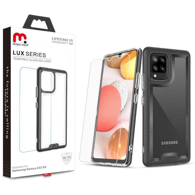 Picture of MyBat Pro Lux Series Case for Samsung Galaxy A42 5G - Black