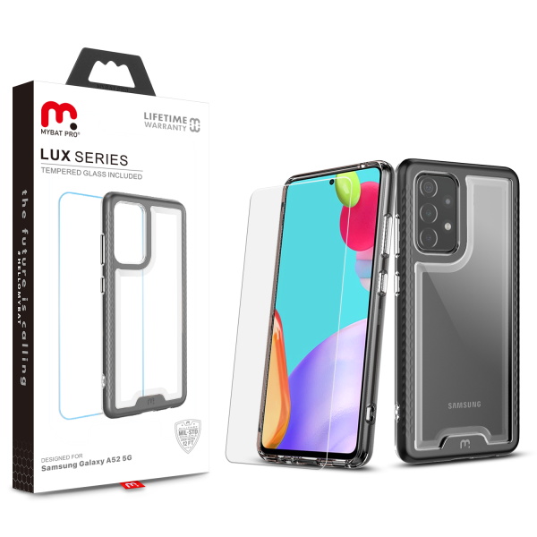 Picture of MyBat Pro Lux Series Case for Samsung Galaxy A52 5G - Black