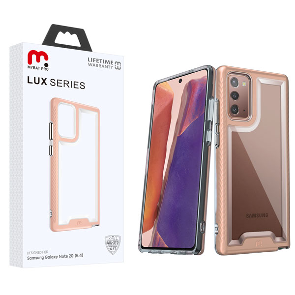 Picture of MyBat Pro Lux Series Case for Samsung Galaxy Note 20 - Rose Gold