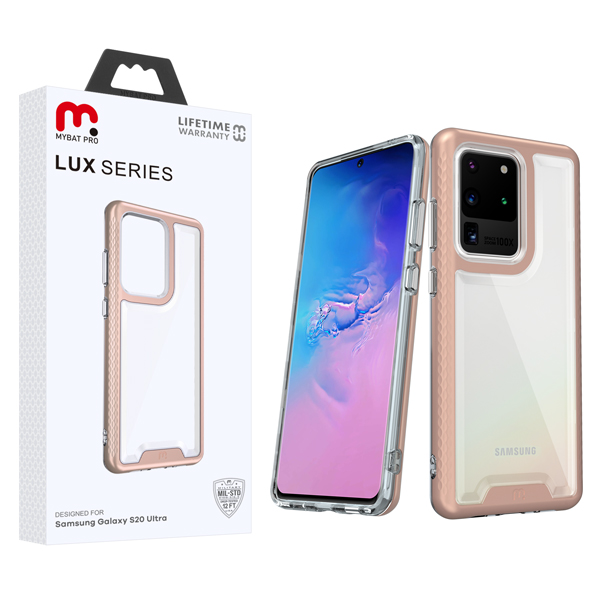 Picture of MyBat Pro Lux Series Case for Samsung Galaxy S20 Ultra - Rose Gold