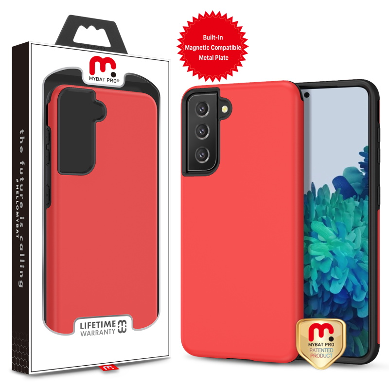Picture of MyBat Pro Fuse Series Case for Samsung Galaxy S21 Plus - Red