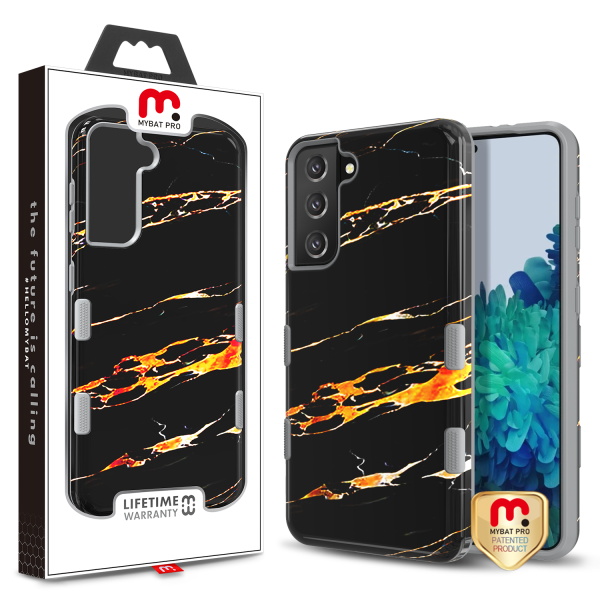 Picture of MyBat Pro Tuff Subs Series Case for Samsung Galaxy S21 Plus - Race Car Flames