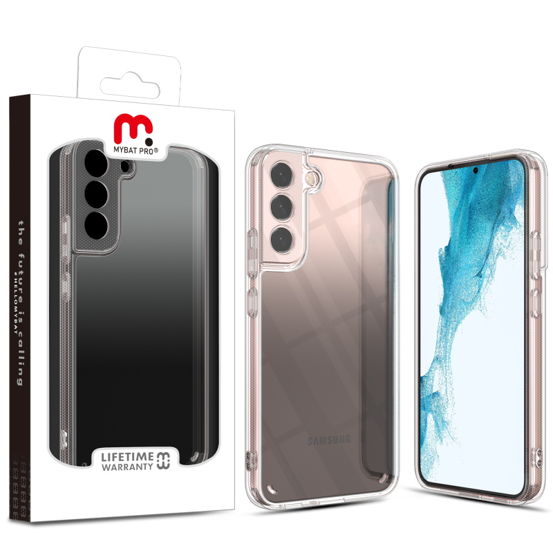 Picture of MyBat Pro Radiant Series ombre gradient Gummy Case for Samsung Galaxy S22 - Black Gradient