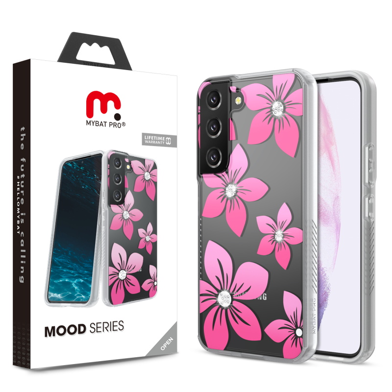 Picture of MyBat Pro Mood Diamond Series Case for Samsung Galaxy S22 Plus - Blossoms
