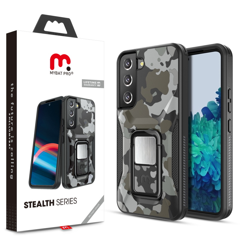 Picture of MyBat Pro Stealth Series Case for Samsung Galaxy S22 Plus - Black Camo