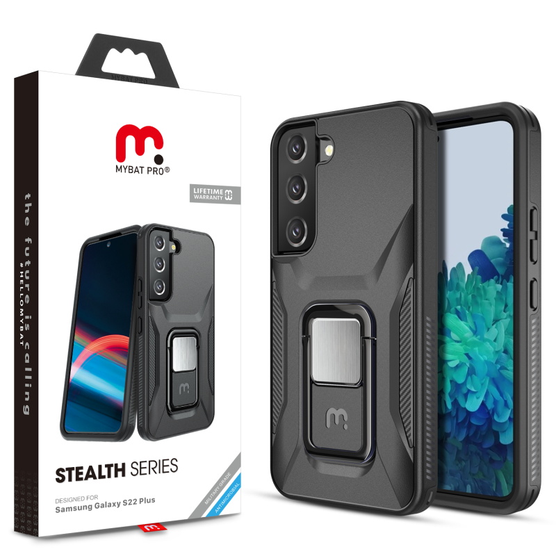 Picture of MyBat Pro Stealth Series Case for Samsung Galaxy S22 Plus - Black