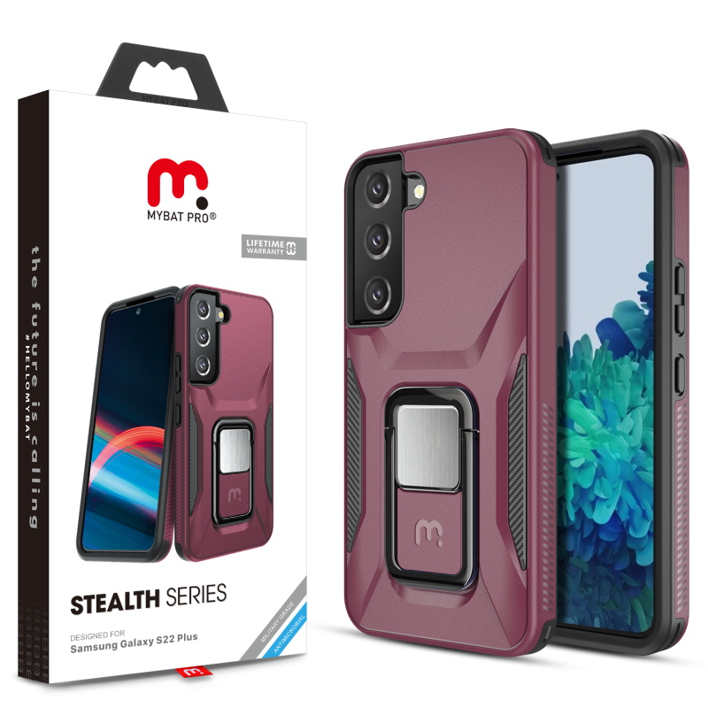 Picture of MyBat Pro Stealth Series Case for Samsung Galaxy S22 Plus - Plum
