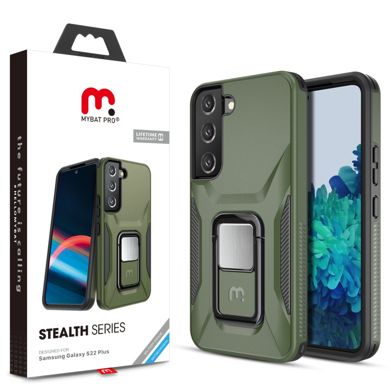 Picture of MyBat Pro Stealth Series Case for Samsung Galaxy S22 Plus - Army Green