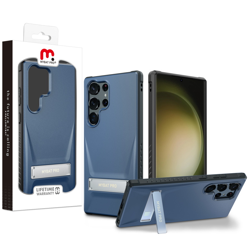 Picture of MyBat Pro Beyonder Series Case with Kickstand for Samsung Galaxy S23 Ultra - Dark Blue