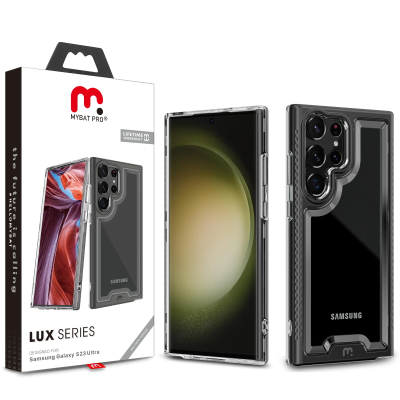 Picture of MyBat Pro Lux Series Case for Samsung Galaxy S23 Ultra - Black