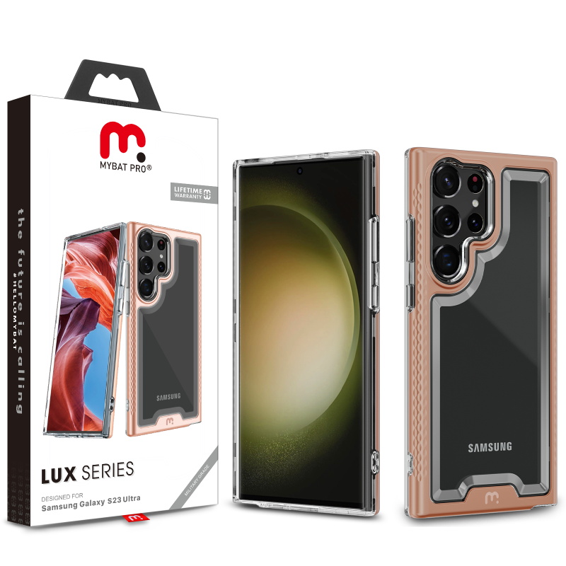 Picture of MyBat Pro Lux Series Case for Samsung Galaxy S23 Ultra - Rose Gold
