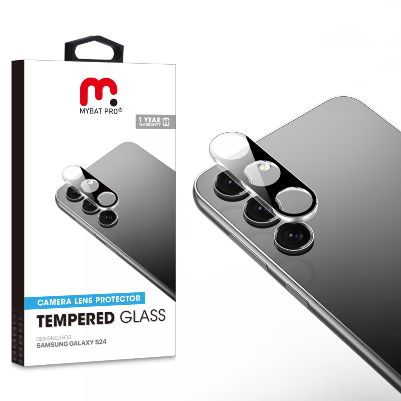 Picture of MyBat Pro Tempered Glass Lens Protector (2.5D) for Samsung Galaxy S24 - Clear