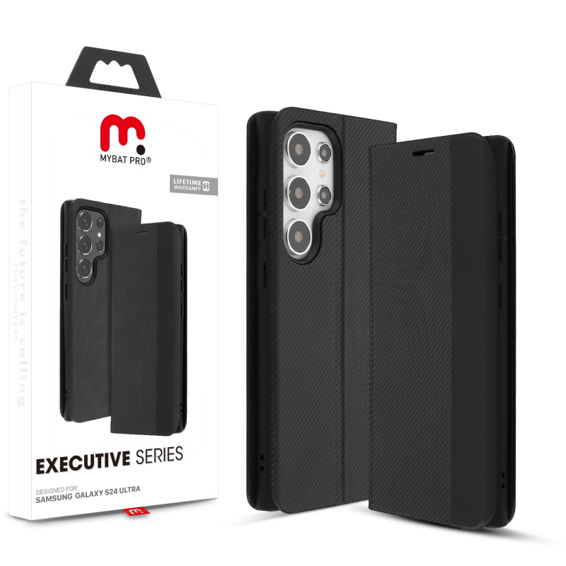 Picture of MyBat Pro Executive Series Wallet Case for Samsung Galaxy S24 Ultra - Black