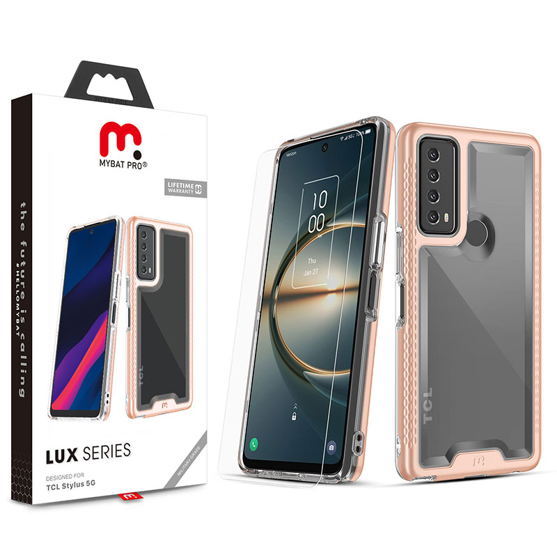 Picture of MyBat Pro Lux Series Case for TCL Stylus 5G - Rose Gold