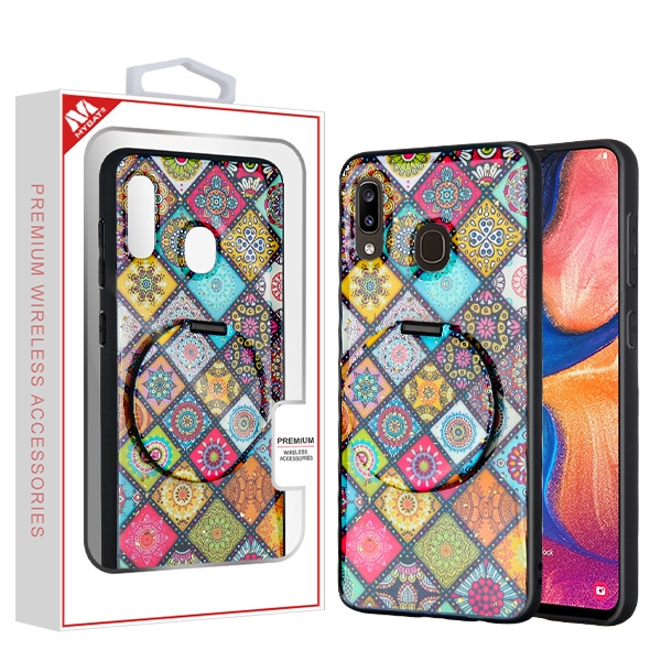 Picture of MyBat Mirror Hybrid Case for Samsung Galaxy A20 - Mediterranean